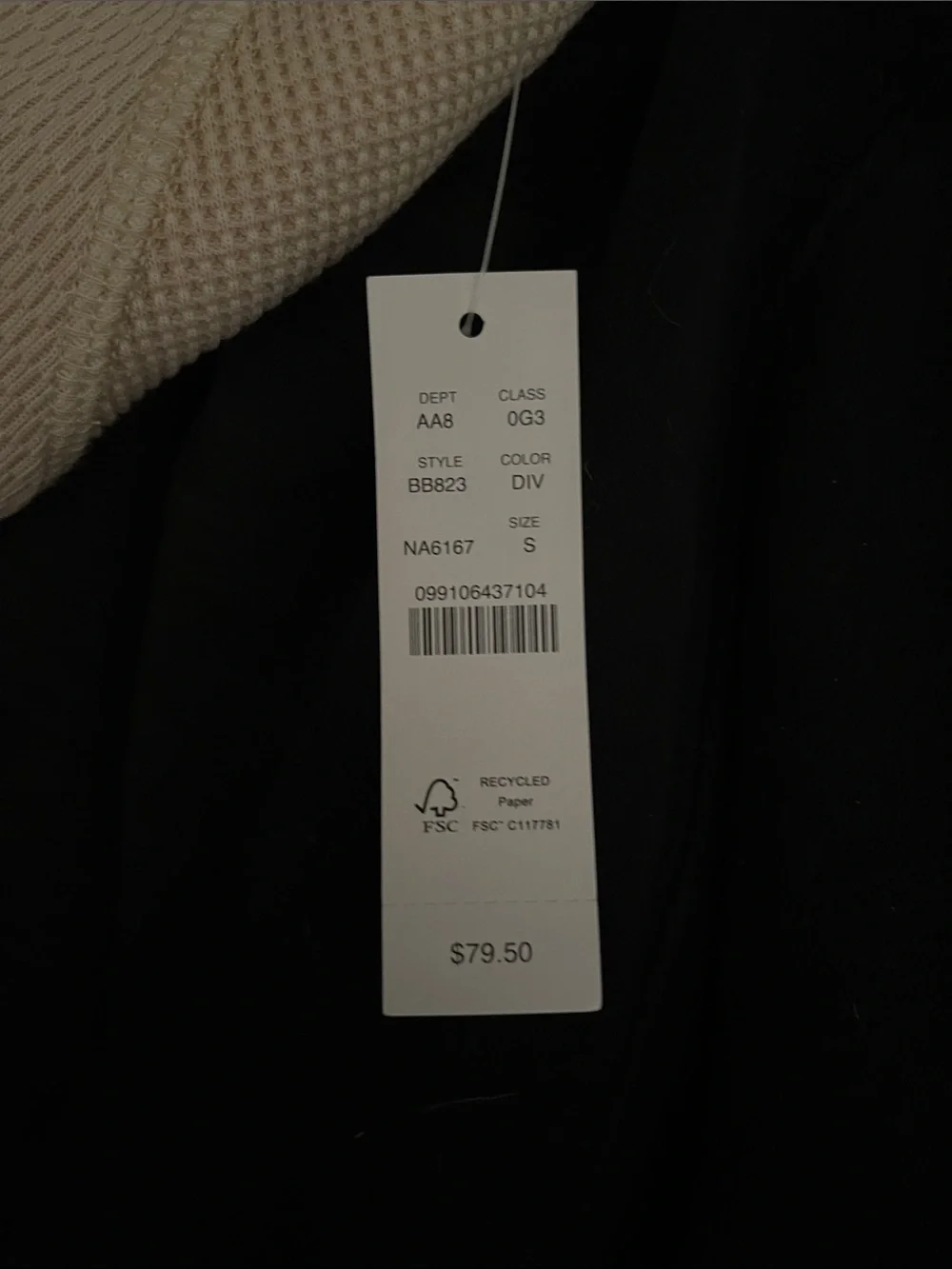 J. Crew Cream Waffle-Knit Crew Sweatshirt